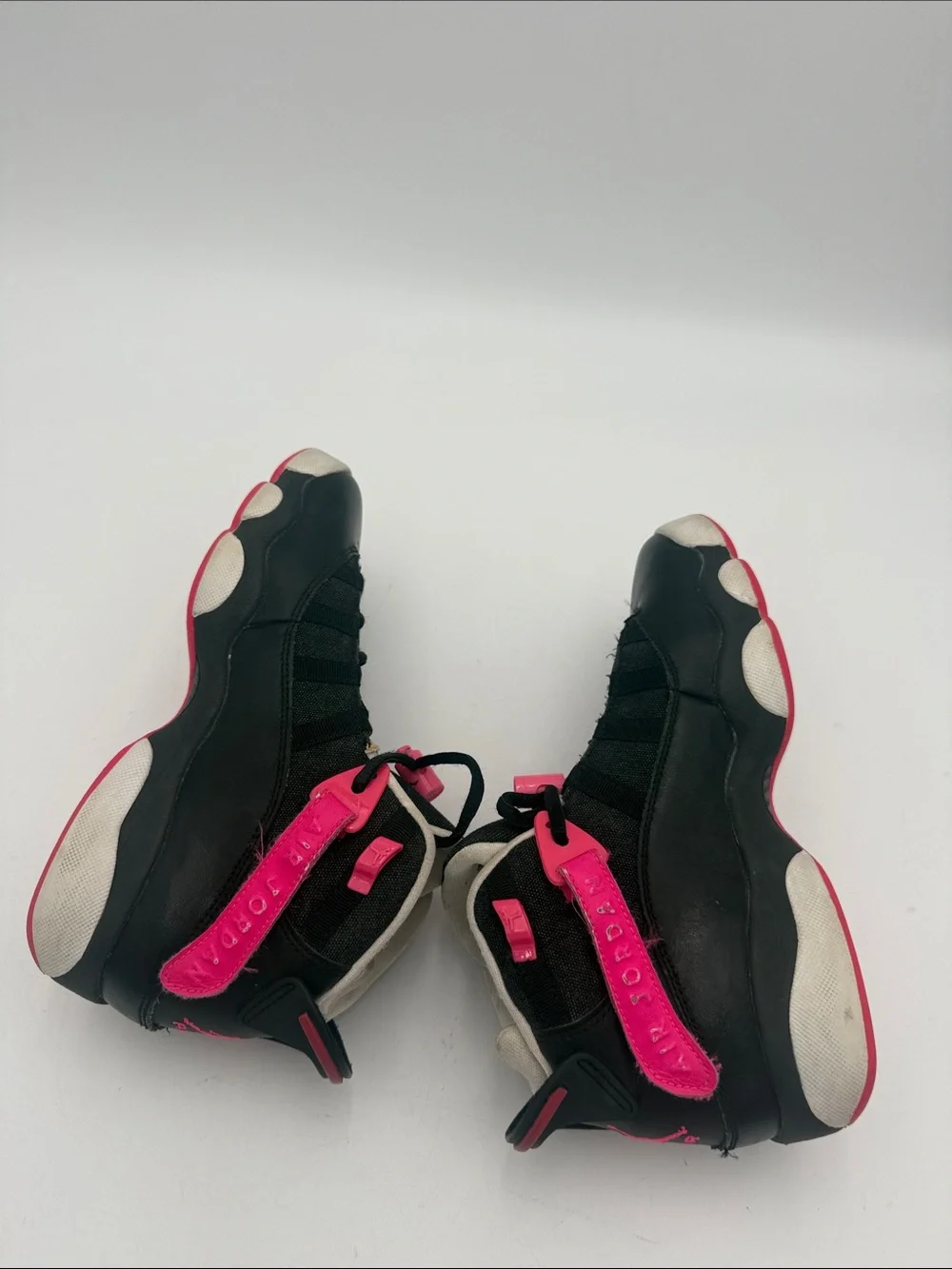 Nike air Jordan 6 rings Black Pink High-Top Basketball Shoes youth 4.5 retro
